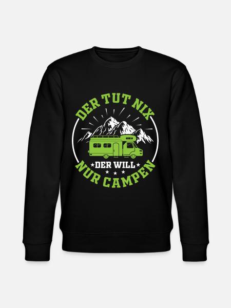 Camper Camping - Stanley/Stella Unisex Bio-Sweatshirt CHANGER - Schwarz