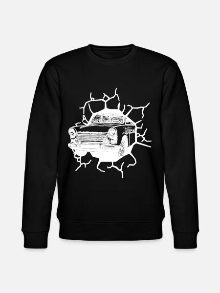Trabi Oldtimer Mauerfall Ostalgie Ossi - Stanley/Stella Unisex Bio-Sweatshirt CHANGER - Schwarz
