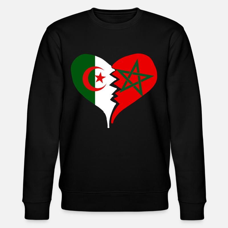 Morocco Algeria - Stanley/Stella CHANGER Unisex Organic Sweatshirt - black