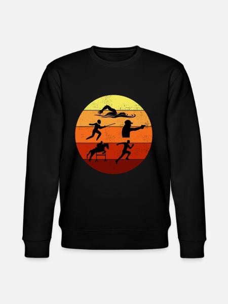 Modern Pentathlon - Fencing Swimming Riding - Stanley/Stella CHANGER Unisex Organic Sweatshirt - black