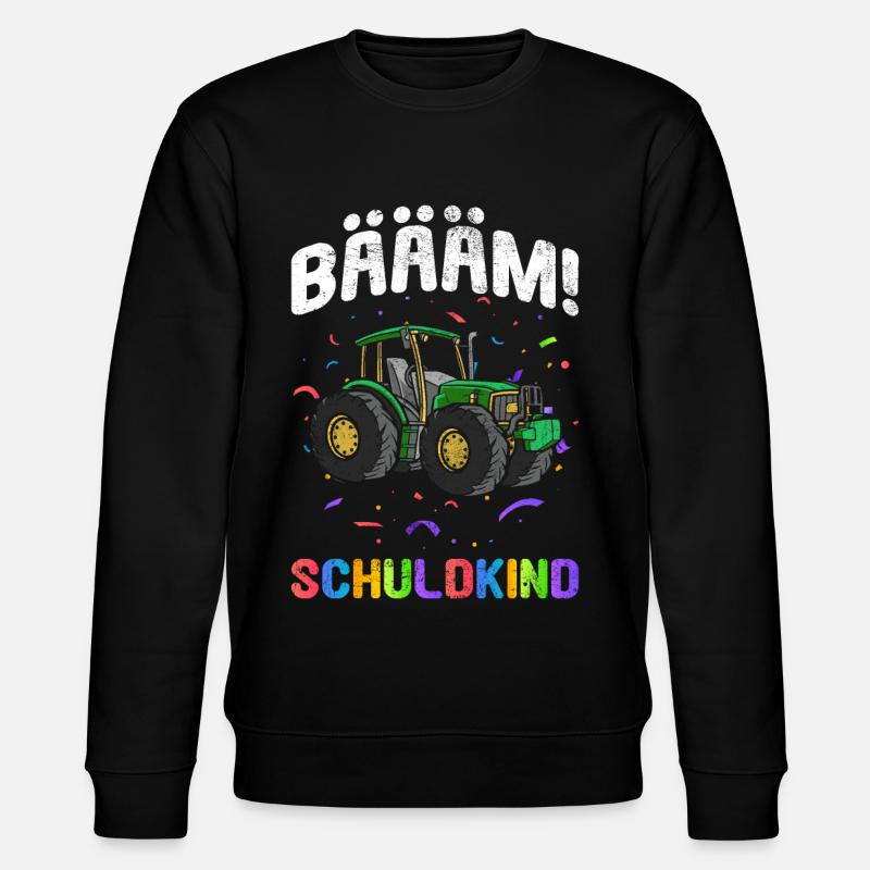 Einschulung | Bäääm! Schulkind - Stanley/Stella Unisex Bio-Sweatshirt CHANGER  - Schwarz