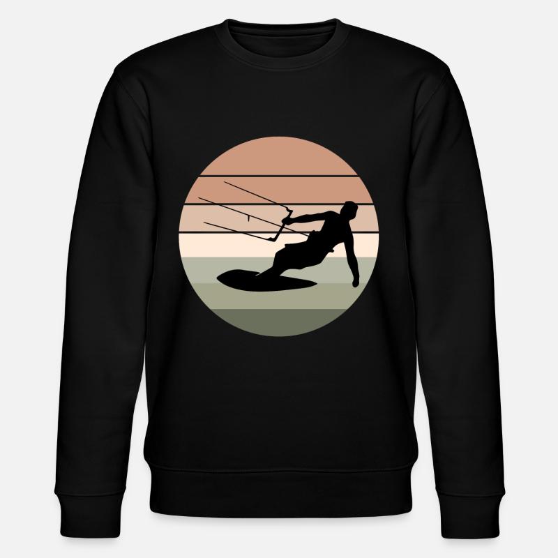 Kiteboarding Kiteboarder Kitesurfing Kitesurf - Sweat bio CHANGER Stanley/Stella Unisexe - noir