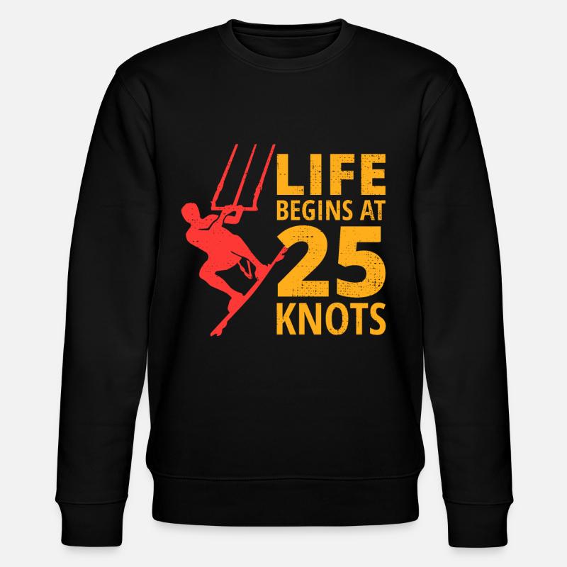 Kitesurf Kiteboard Kiteboarder Kitesurf - Sweat bio CHANGER Stanley/Stella Unisexe - noir