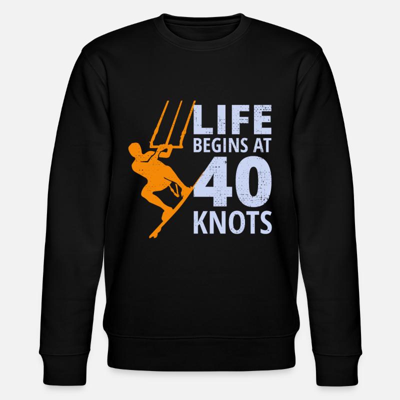 Kitesurf Kiteboard Kiteboarder Kitesurf - Sweat bio CHANGER Stanley/Stella Unisexe - noir