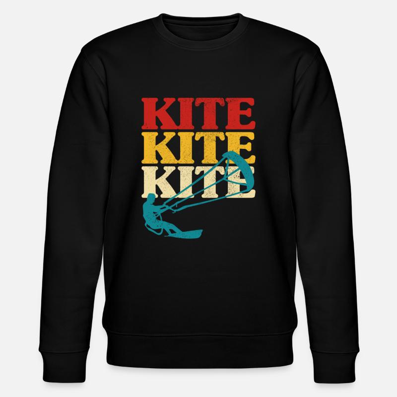Rétro Kitesurf Kitesurf Kitesurf Kitesurf - Sweat bio CHANGER Stanley/Stella Unisexe - noir