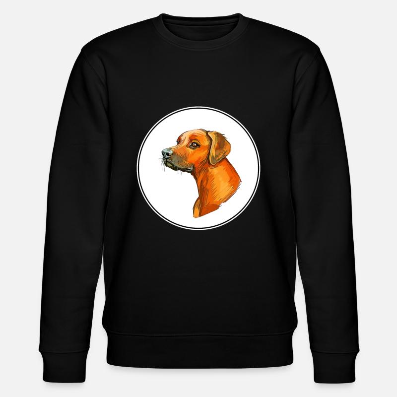Rhodesian Ridgeback Dog Aquarelle Illustration - Sweat bio CHANGER Stanley/Stella Unisexe - noir