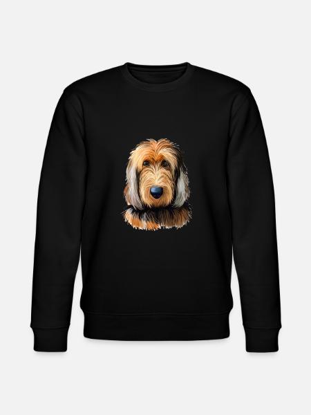 Otterhound Hund Aquarell Illustration - Stanley/Stella Unisex Bio-Sweatshirt CHANGER  - Schwarz
