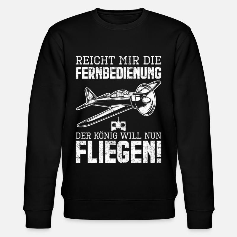 Modellbau Modellflug Pilot - Stanley/Stella Unisex Bio-Sweatshirt CHANGER - Schwarz