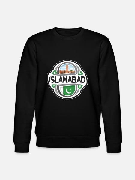 Islamabad Pakistanin lipun matkamuistomerkki Stam - Stanley/Stella CHANGER unisex luomu-collegepaita - musta