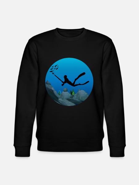 Speerfischen Speerfischen Speerfischen Angeln - Stanley/Stella Unisex Bio-Sweatshirt CHANGER - Schwarz