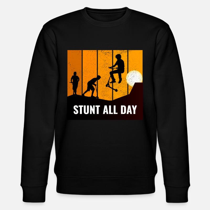 Stunt Scooter Freestyle Scootering Riding - Sweat bio CHANGER Stanley/Stella Unisexe - noir