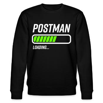 Postman Loading Loading Bar - Stanley/Stella CHANGER Unisex Organic Sweatshirt - black - Front - Nik (191cm) & Marisol (170cm)