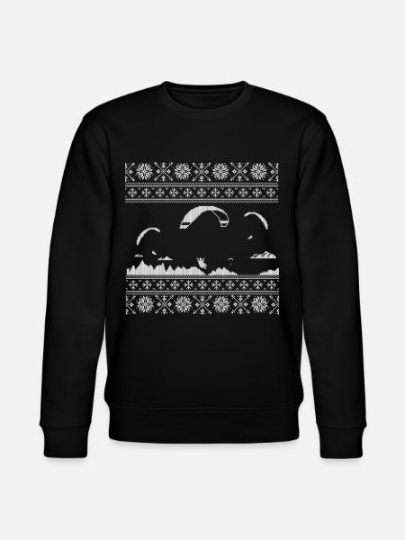 Paraglider Knitting Pattern - Stanley/Stella CHANGER Unisex Organic Sweatshirt - black