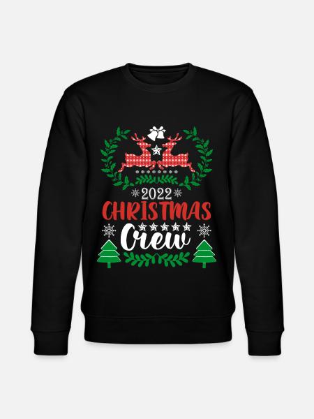 Pull de Noël de renne - Sweat bio CHANGER Stanley/Stella Unisexe - noir