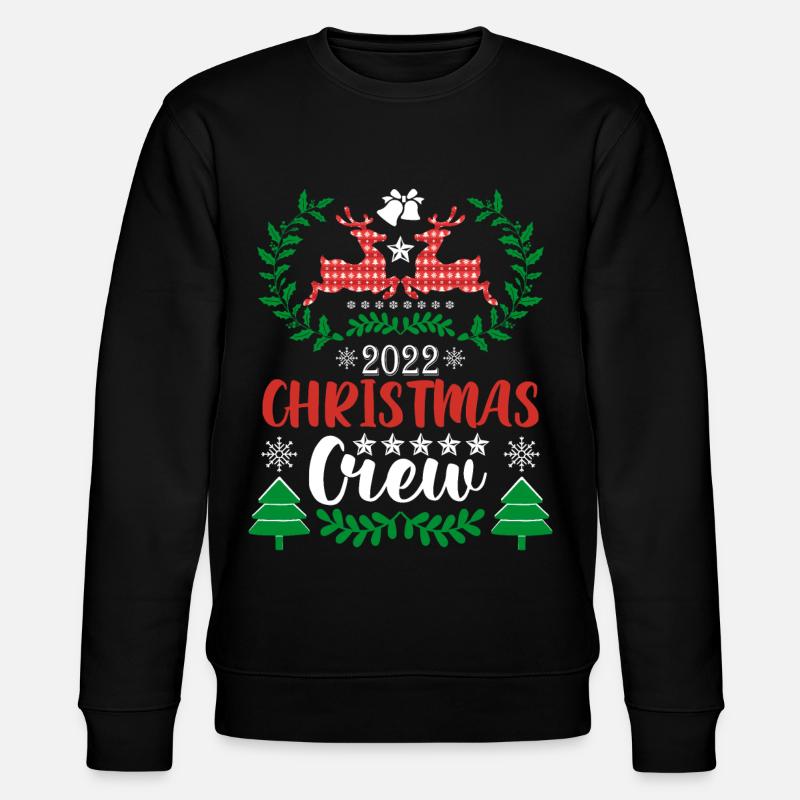 Rentier Weihnachten Pullover - Stanley/Stella Unisex Bio-Sweatshirt CHANGER  - Schwarz