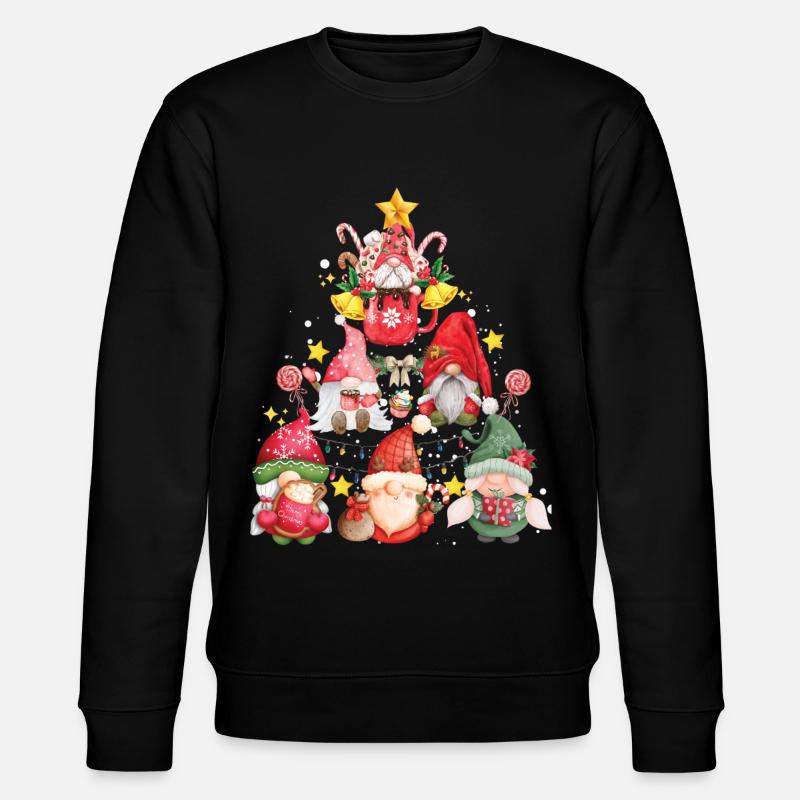 Gnomes de Noël - Sweat bio CHANGER Stanley/Stella Unisexe - noir