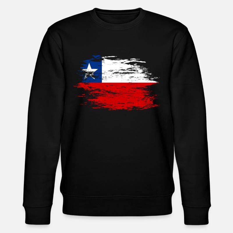 Drapeau chilien utilisé - Sweat bio CHANGER Stanley/Stella Unisexe - noir