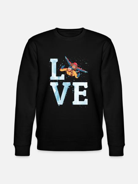 Skydiving Parachute Skydive Skydiver Parachuting - Stanley/Stella CHANGER Unisex Organic Sweatshirt - black