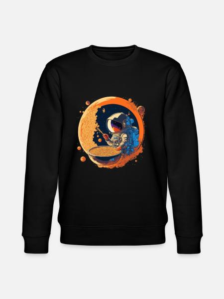 Interstellar Noodles, Fueling Astronauts - Stanley/Stella CHANGER Unisex Organic Sweatshirt - black