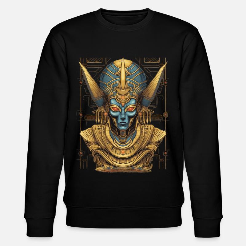 Fantasy-Alien-Gott - Stanley/Stella Unisex Bio-Sweatshirt CHANGER  - Schwarz