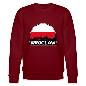 Wroclaw Pologne Flag Skyline Silhouette Voyage - Sweat bio CHANGER Stanley/Stella Unisexe - bordeaux - Devant - Nik (191cm) & Marisol (170cm)