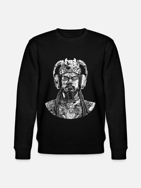 Rap-Samurai Fusion: Streetwear Vibe - Stanley/Stella CHANGER Unisex Organic Sweatshirt - black