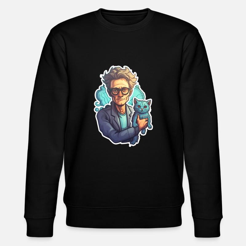 Schrödinger and his cat - Stanley/Stella CHANGER Unisex Organic Sweatshirt - black
