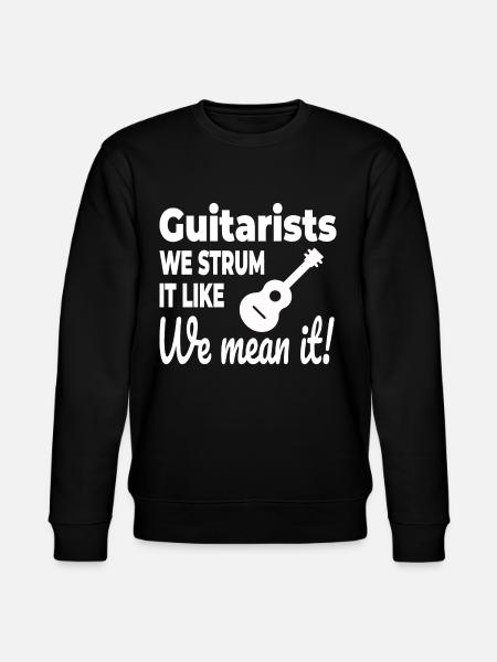 Strumming with Passion: Celebrating Guitarists - Stanley/Stella CHANGER Unisex Organic Sweatshirt - black