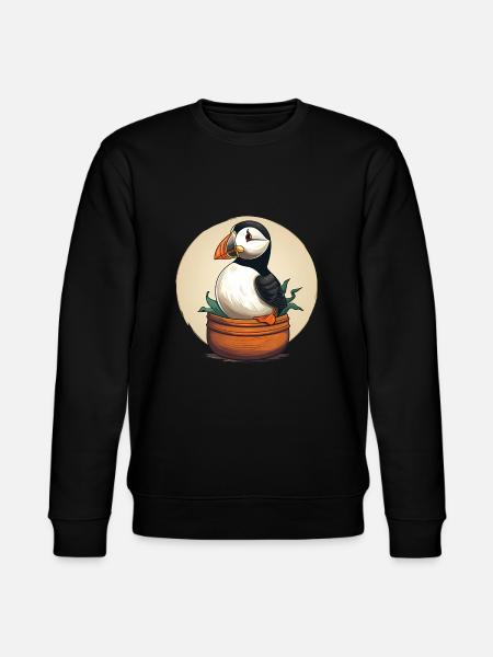Puffin - Stanley/Stella CHANGER Unisex Organic Sweatshirt - black