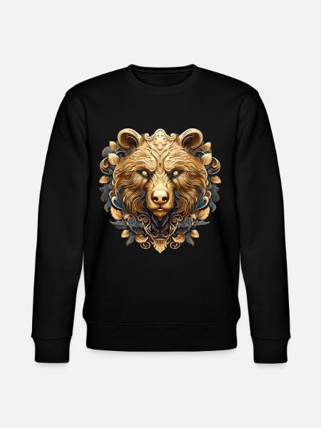 Kunstvoller Bär - Stanley/Stella Unisex Bio-Sweatshirt CHANGER - Schwarz