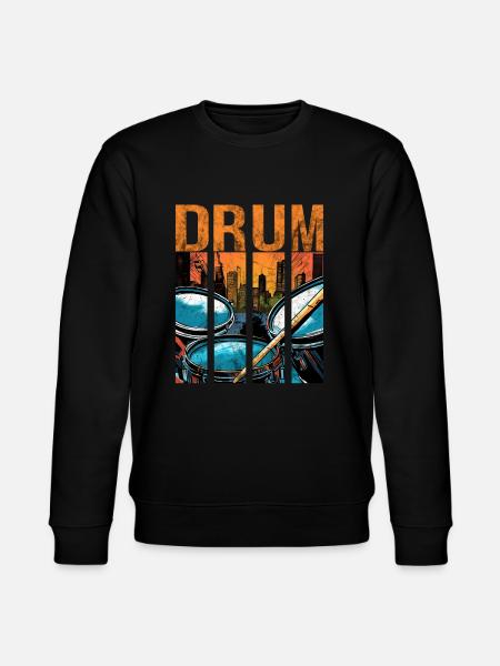 Drums Drummer Music - Stanley/Stella CHANGER Unisex Organic Sweatshirt - black