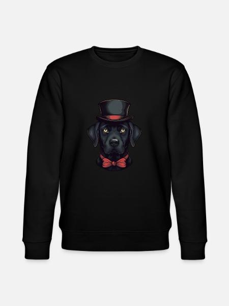 Labrador hat posh - Stanley/Stella CHANGER Unisex Organic Sweatshirt - black