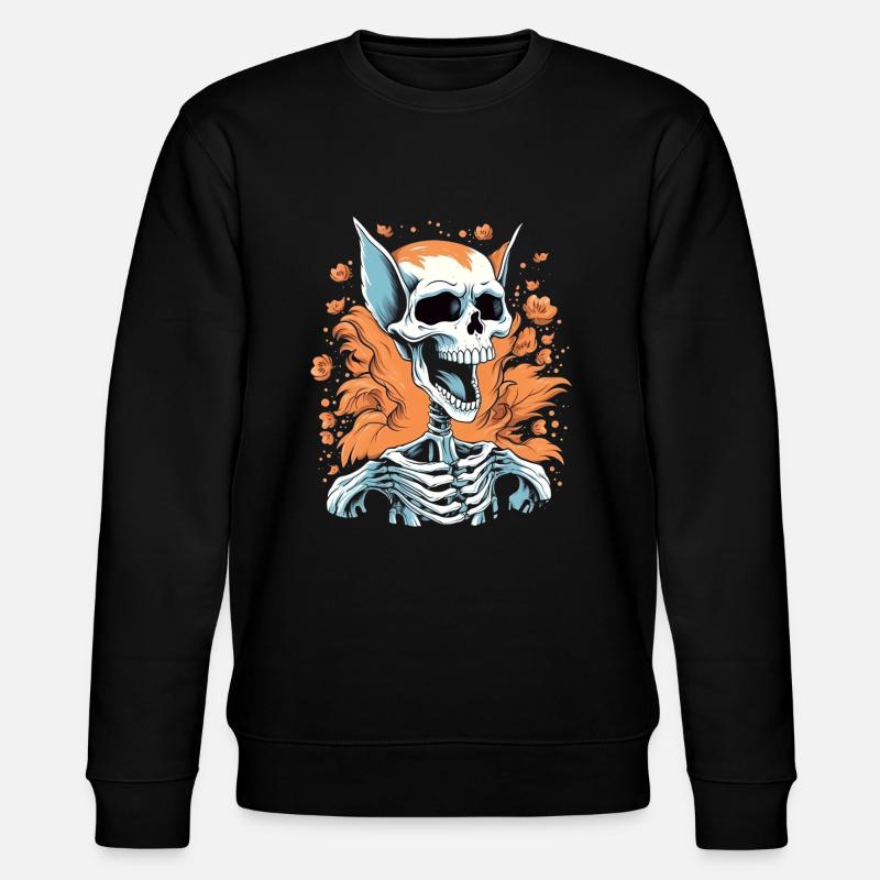 Squelette d’Halloween - Sweat bio CHANGER Stanley/Stella Unisexe - noir