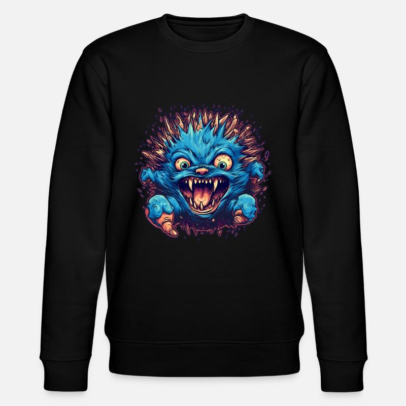 Igel Halloween Horror - Stanley/Stella Unisex Bio-Sweatshirt CHANGER - Schwarz