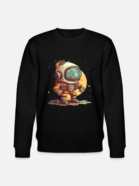 Astronaut - Stanley/Stella Unisex Bio-Sweatshirt CHANGER  - Schwarz