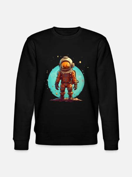 Astronaut - Stanley/Stella Unisex Bio-Sweatshirt CHANGER  - Schwarz