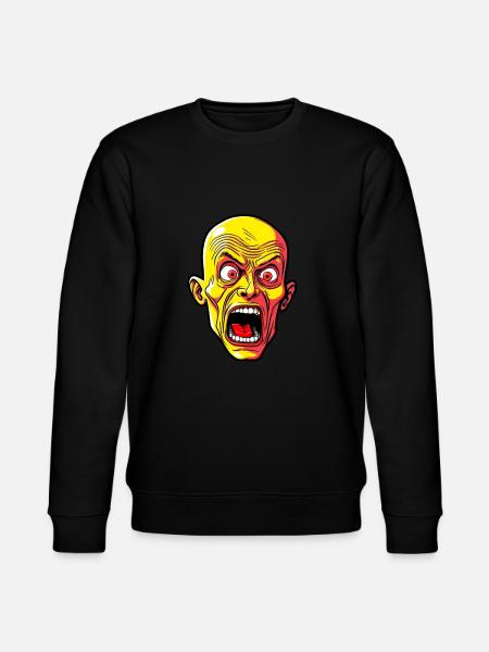 Halloween man creepy - Stanley/Stella CHANGER Unisex Organic Sweatshirt - black