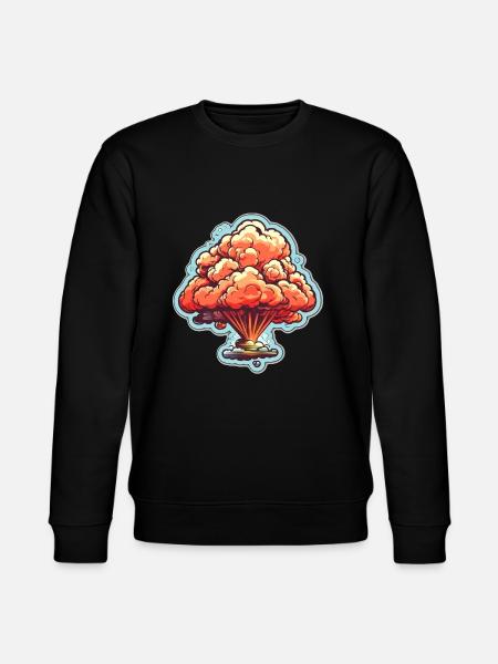 Explosion Fireworks Pyrotechnics - Stanley/Stella CHANGER Unisex Organic Sweatshirt - black