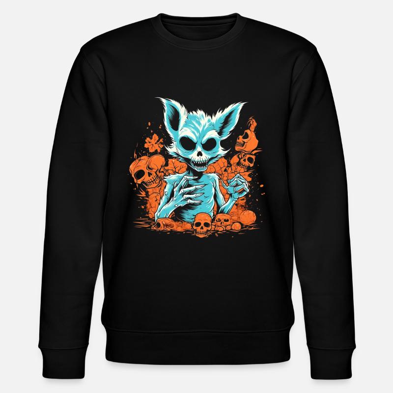 Squelette de renard d’Halloween - Sweat bio CHANGER Stanley/Stella Unisexe - noir
