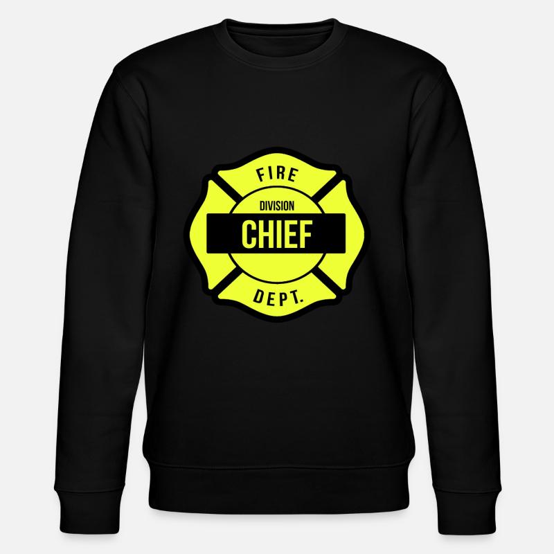 Division Chief Fire Brigade - Stanley/Stella CHANGER Unisex Organic Sweatshirt - black