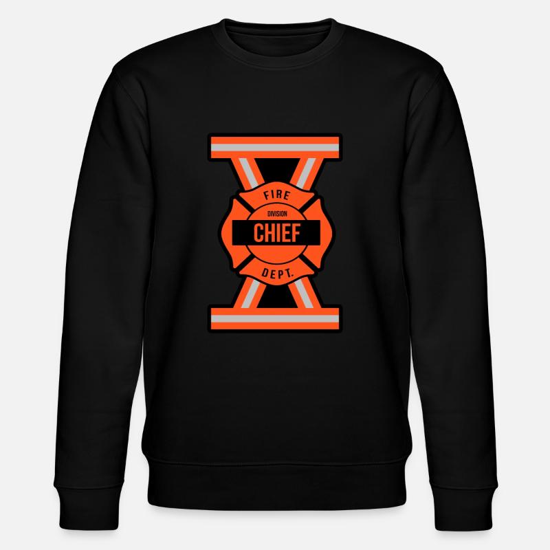 Division Chief Fire Brigade - Stanley/Stella CHANGER Unisex Organic Sweatshirt - black