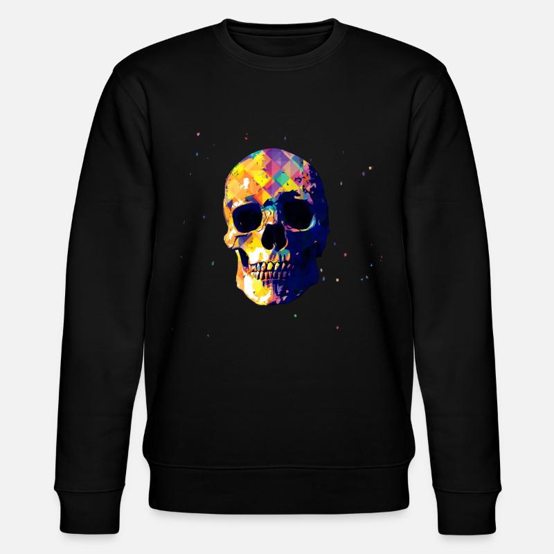 Totenkopf - Stanley/Stella Unisex Bio-Sweatshirt CHANGER  - Schwarz