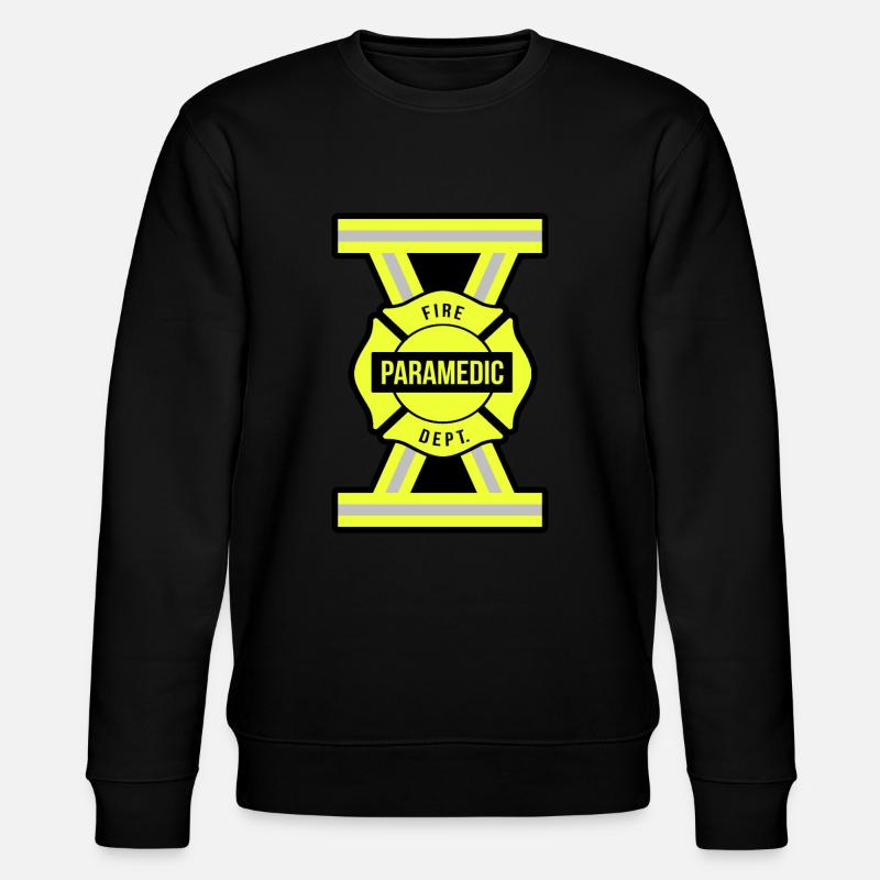 Paramedic Fire Brigade - Stanley/Stella CHANGER Unisex Organic Sweatshirt - black