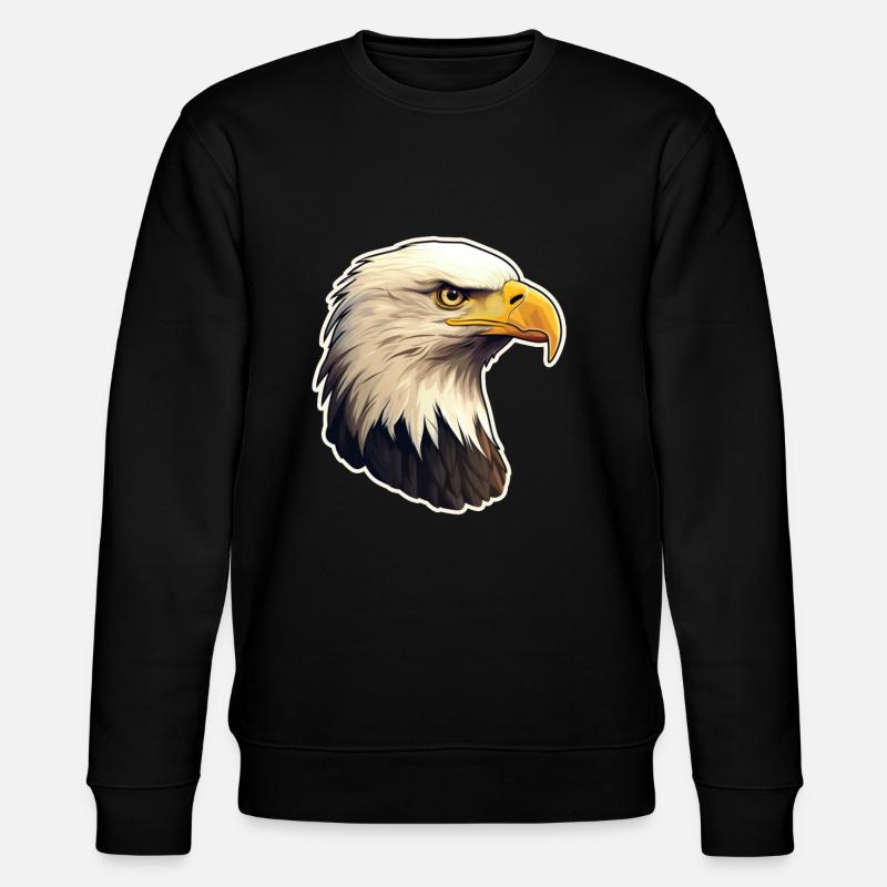 Eagle Eagle's Head - Stanley/Stella CHANGER Unisex Organic Sweatshirt - black