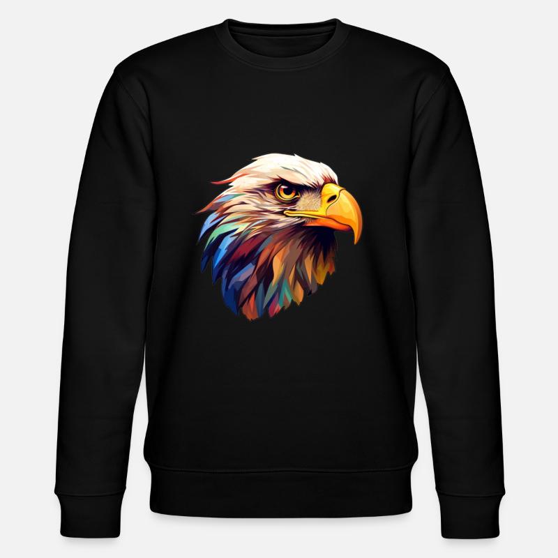 Eagle Eagle's Head - Stanley/Stella CHANGER Unisex Organic Sweatshirt - black