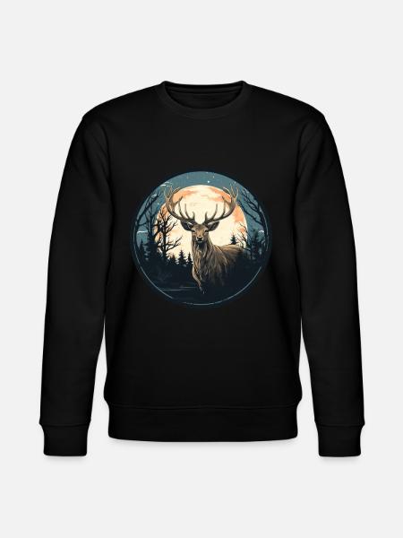 Deer Nature - Stanley/Stella CHANGER Unisex Organic Sweatshirt - black