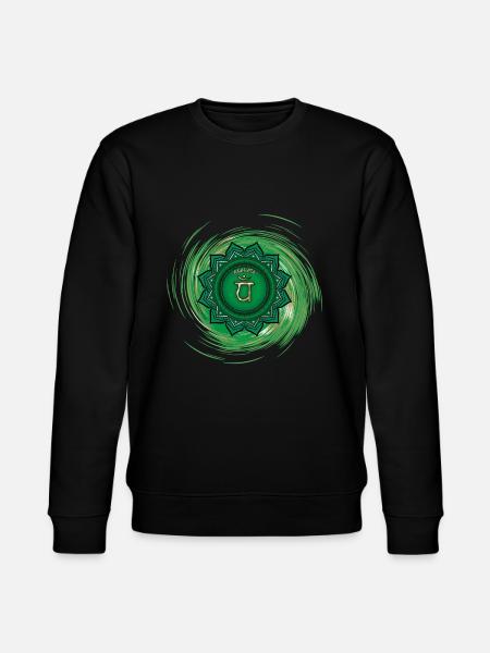 Anahata Fourth Chakra - Stanley/Stella CHANGER Unisex Organic Sweatshirt - black