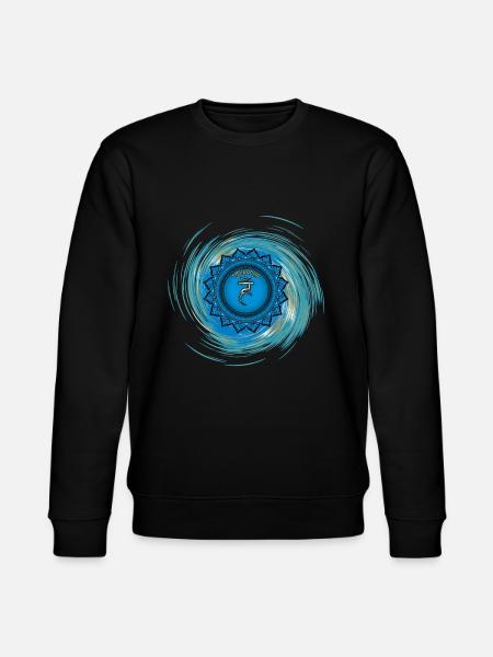 Vishuddha Fifth Chakra - Stanley/Stella CHANGER Unisex Organic Sweatshirt - black