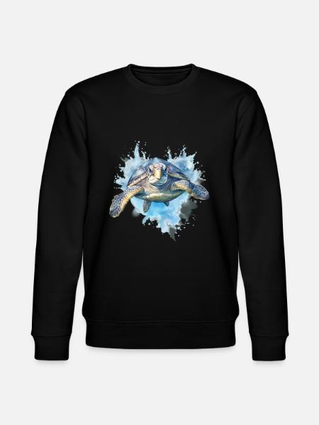 Tortue bleue - Sweat bio CHANGER Stanley/Stella Unisexe - noir