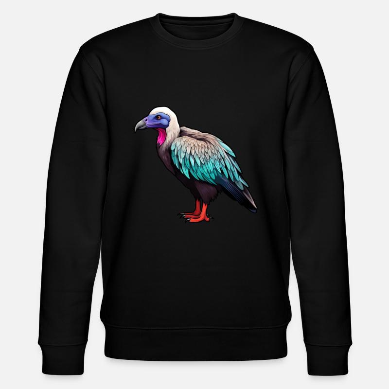 Vulture Head - Stanley/Stella CHANGER Unisex Organic Sweatshirt - black